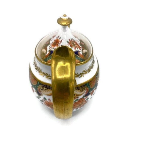 Antique Royal Crown Derby or Spode Imari Flowers Teapot with Lid Circa 1810 Gift - Picture 5 of 9